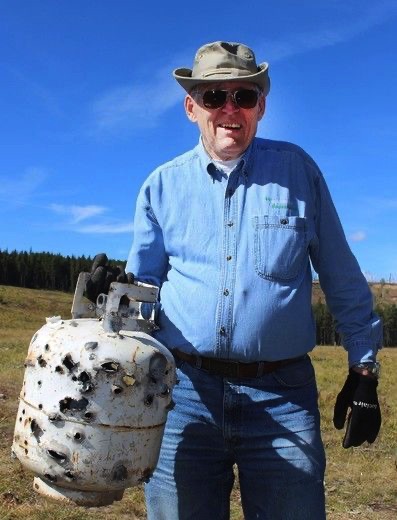 BP Volunteers propane tank